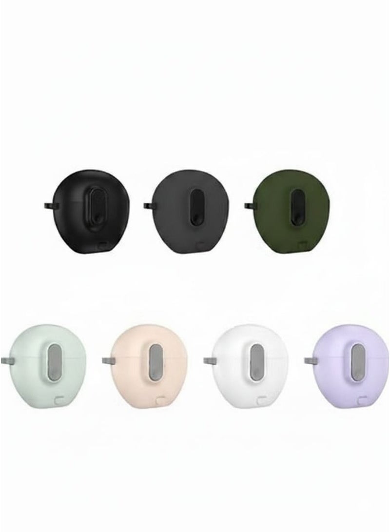 لحافظة Huawei FreeBuds 7i حافظة واقية من السيليكون لحافظة Huawei FreeBuds 7i مع سلسلة مفاتيح كارابينر مضادة للضياع - Image 2